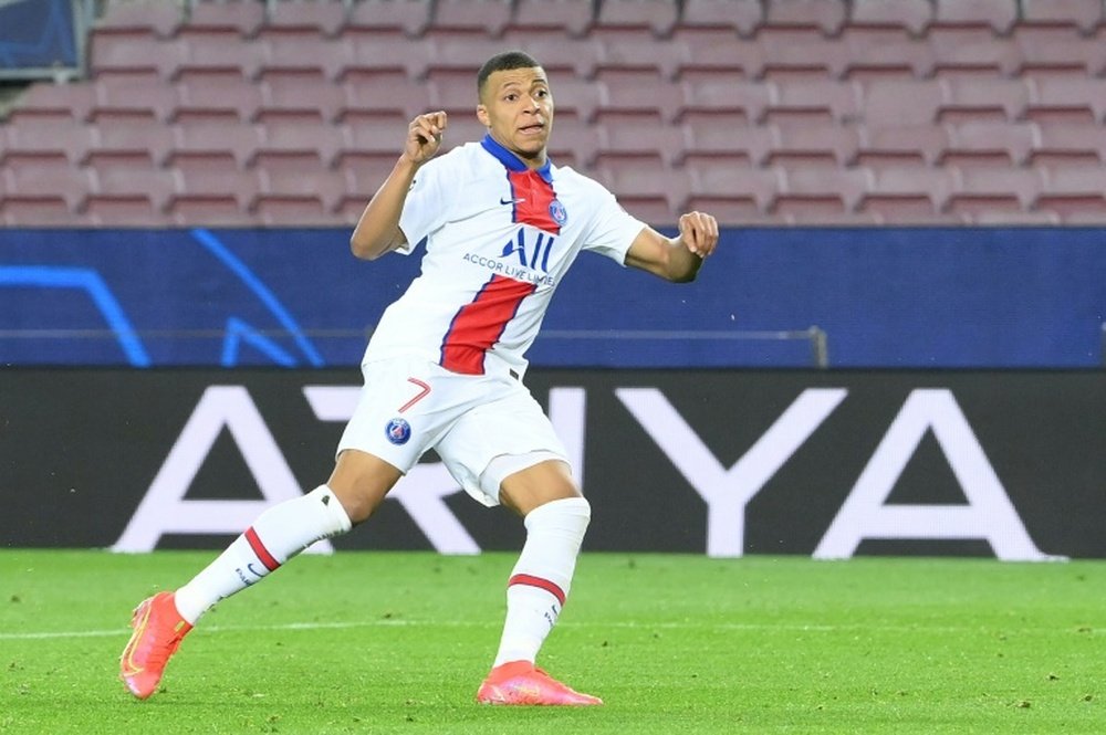 Mbappé now third top scorer in history of PSG. AFP