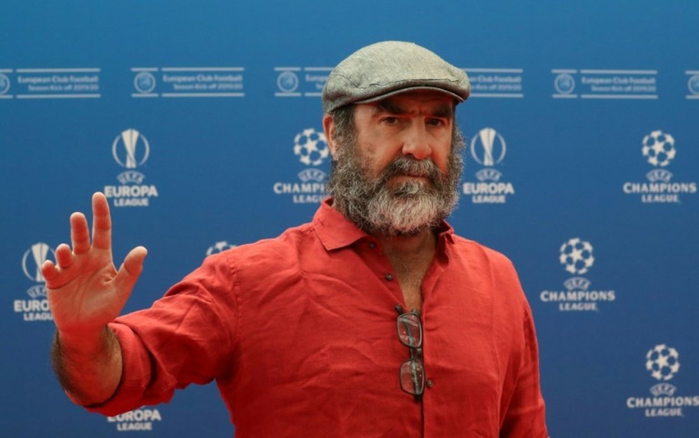 Cantona manda un messaggio al calcio. AFP