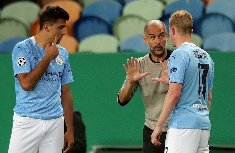 Guardiola has insisted that future lies at City. AFP