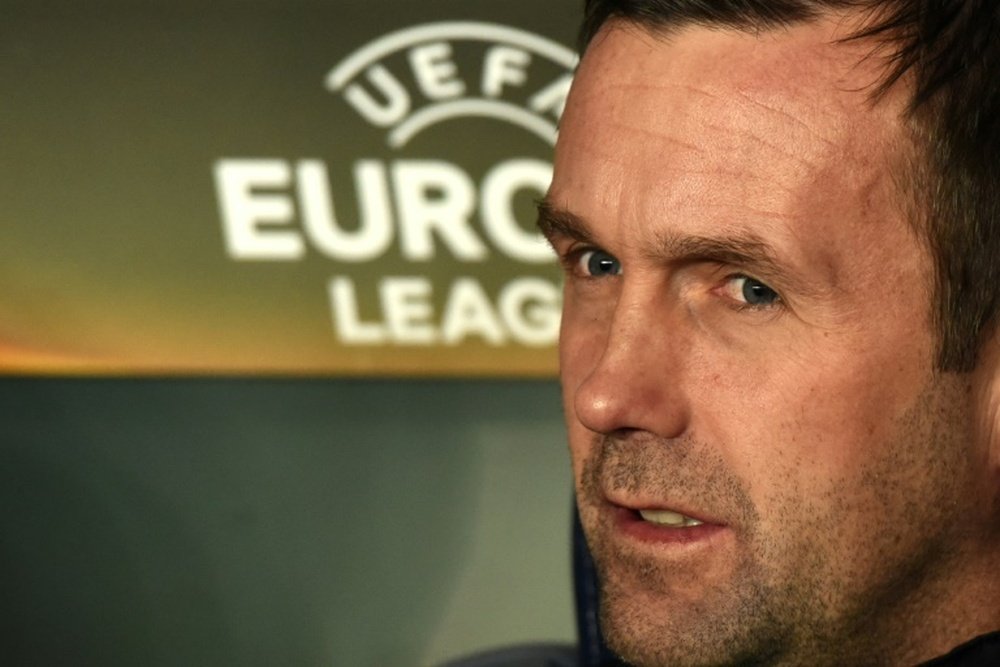 Celtics head coach Ronny Diela looks on before the UEFA Europa League football match between Fenerbahce and Celtic at Fenerbahce Sukru Saracoglu stadium in Istanbul on December 10, 2015