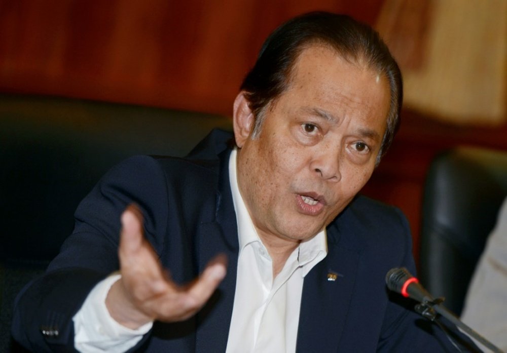 Thai football executive Worawi Makudi answers questions during a 2012 press conference in Bangkok