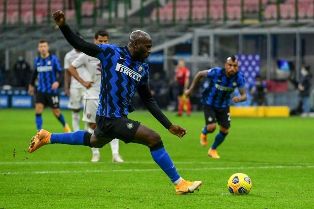 Romelu Lukaku has scored 12 goals in 13 games for Inter Milan. AFP