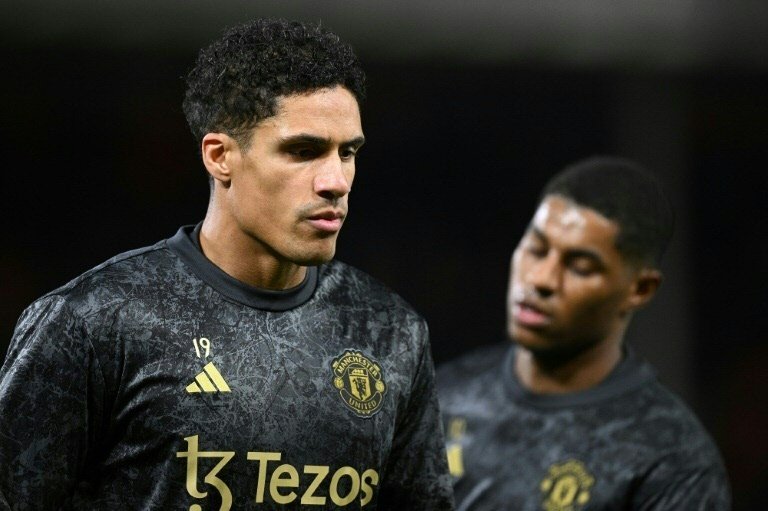 Raphael Varane puts an end to his three-season spell at Manchester United. AFP