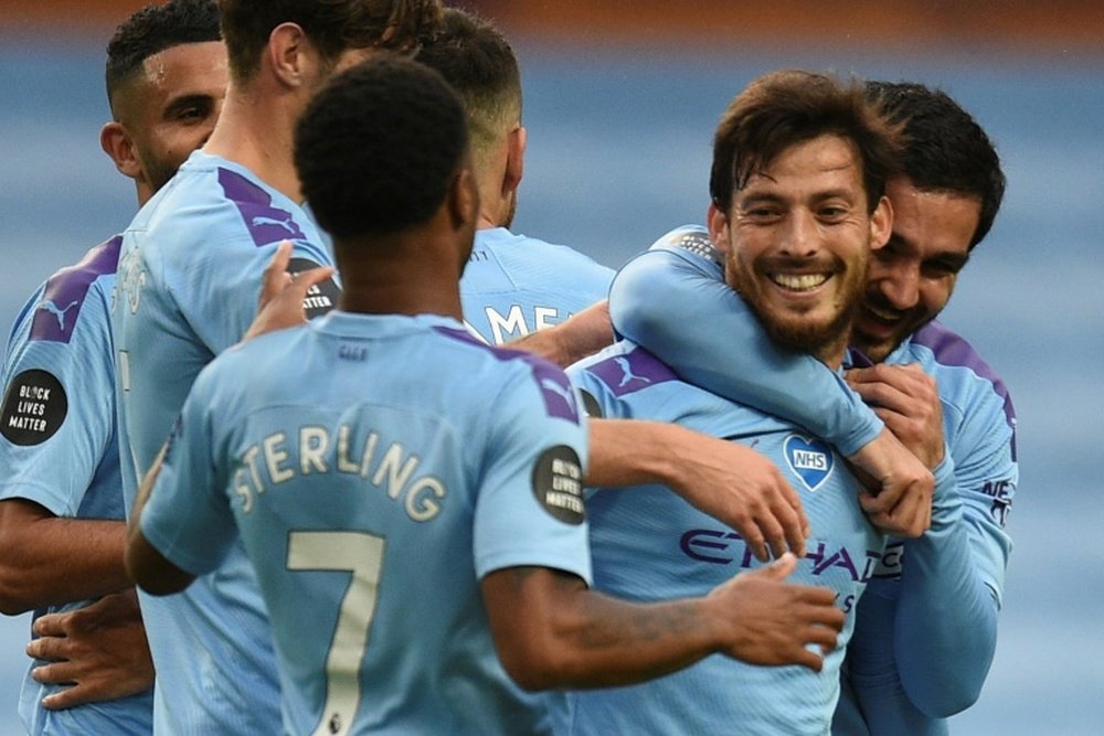 David Silva encensé par Pep Guardiola. AFP