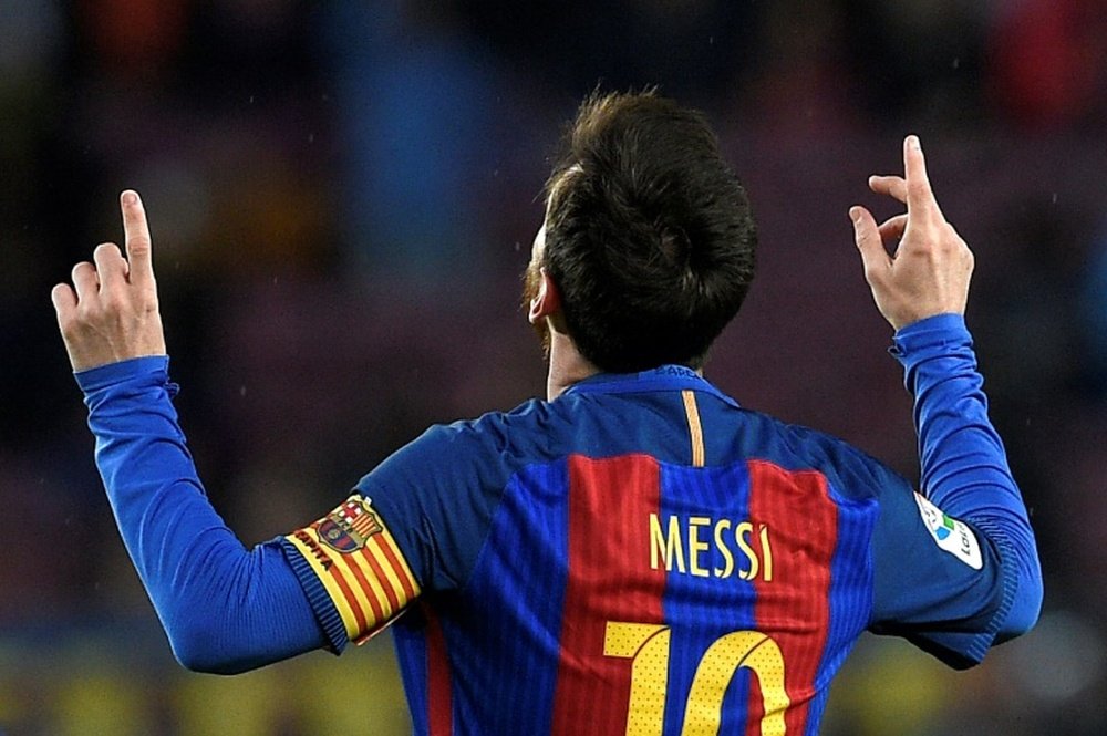 Chuteira de Ouro 2016/17 vai para Lionel Messi. AFP