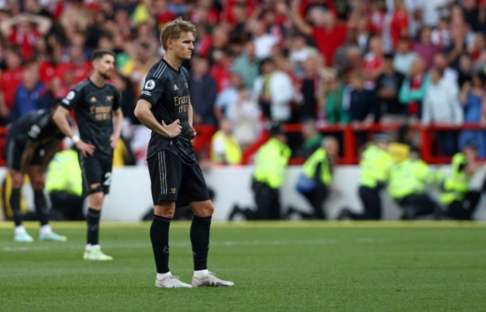 Odegaard joined Arsenal in the 2020/21 season from Madrid. AFP
