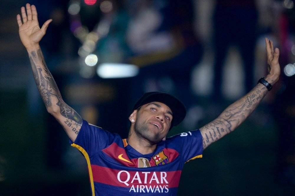 Dani Alves will find a new team this summer. AFP
