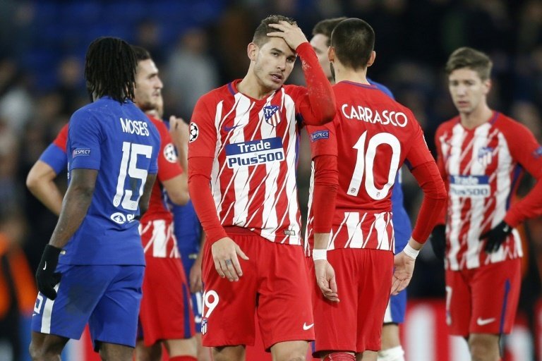 El Atlético cae en la fase de grupos de la Champions. AFP