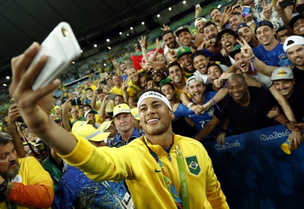 Neymar is Brazil's golden boy. AFP