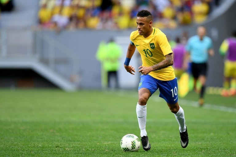 Neymar sólo piensa en poder ganar el oro. AFP