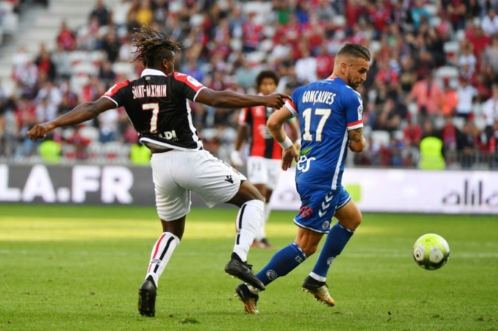 Nice suffered their third successive league defeat against Strasbourg. AFP