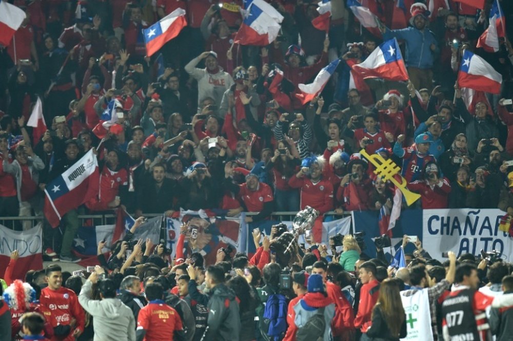Miles de aficionados chilenos se han desplazado a Rusia para apoyar a la 'Roja'. AFP/Archivo