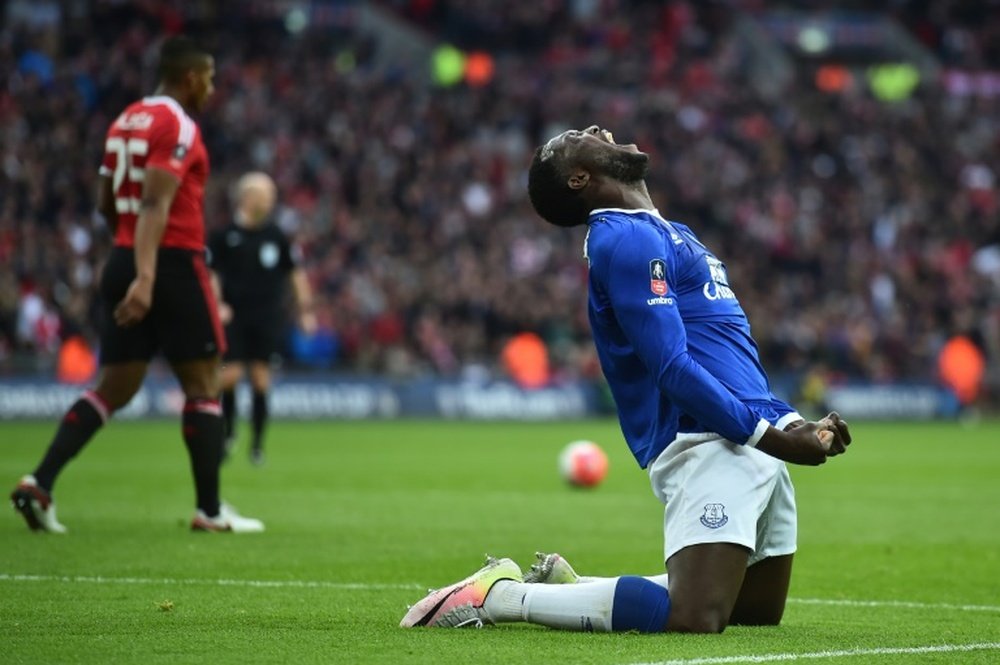 Lukaku is valued at £75 million by Everton. AFP
