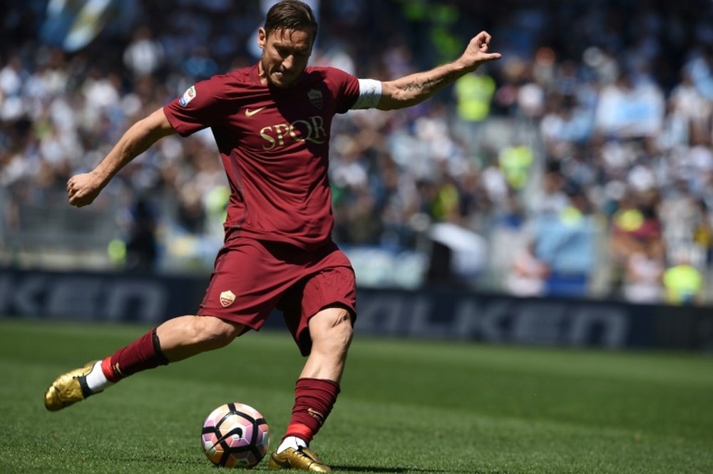 Totti não conheceu outro clube ao longo da sua carreira. AFP