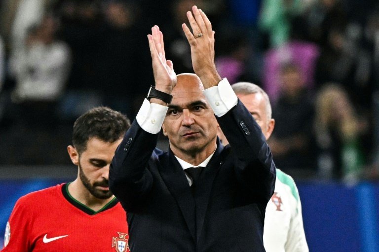 Roberto Martínez reaccionó a la trágica noticia de la muerte de Diogo Jota. AFP
