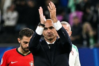 Roberto Martínez reacts to the tragic death of Diogo Jota. AFP