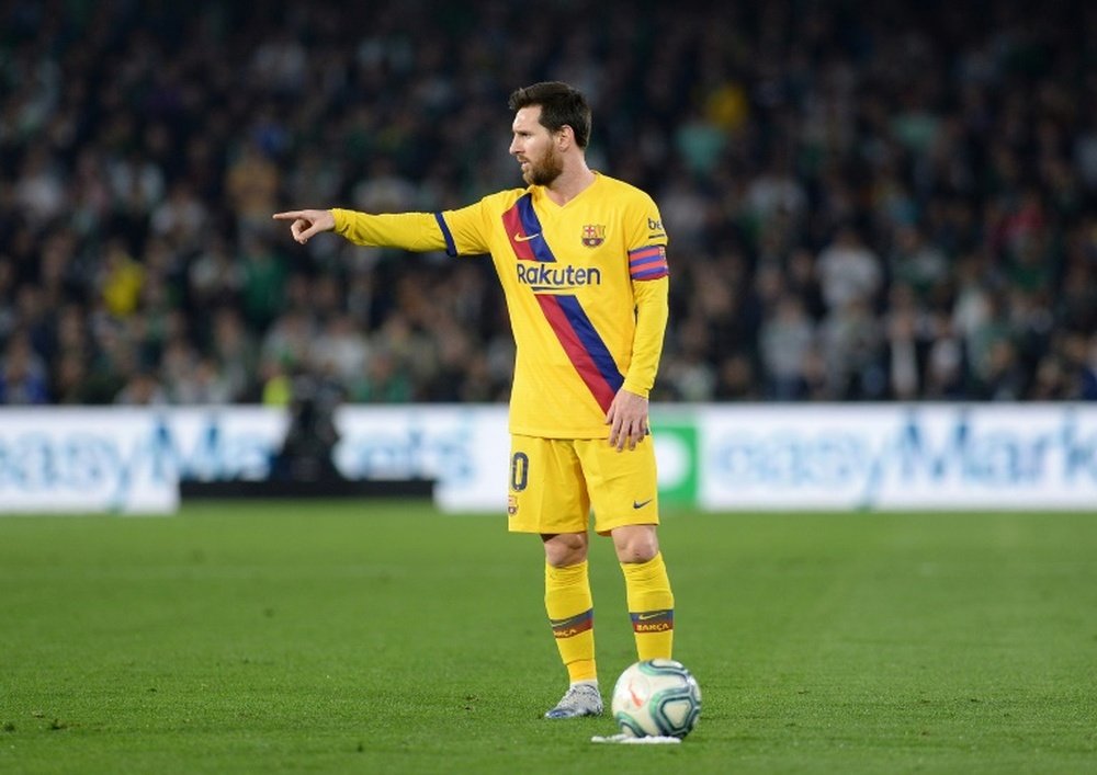 Messi, brillant avec le Barça. AFP