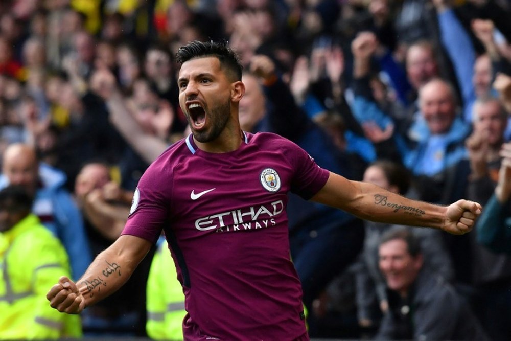 Manchester City stormed to the top of the Premier League on Saturday. AFP