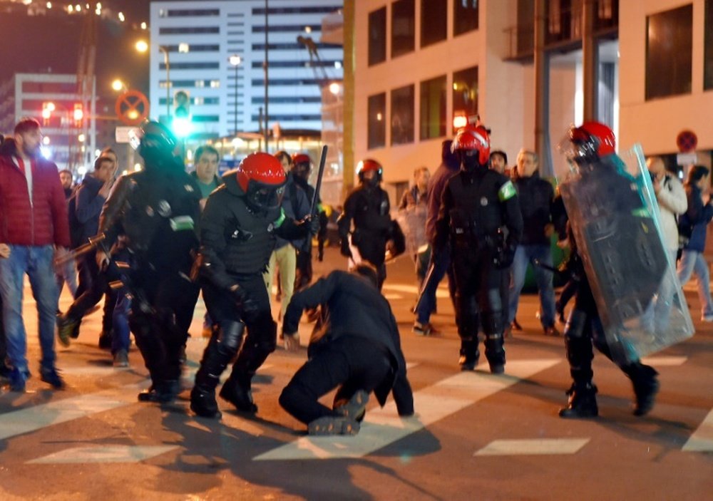 Los ultras del Spartak son conocidos por su triste historial de violencia. AFP