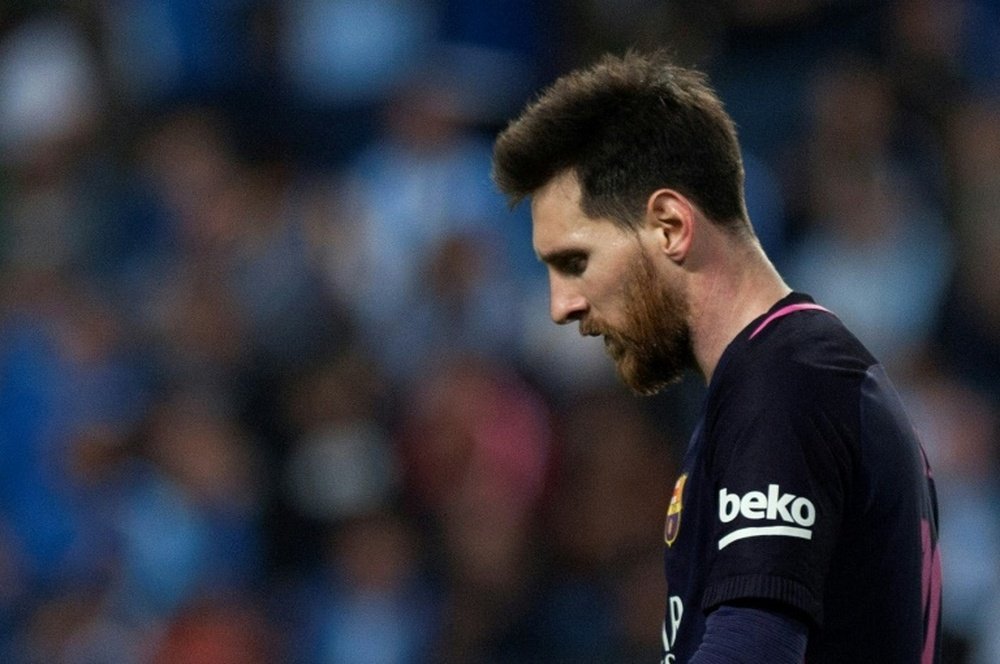 El Málaga fue el último equipo en vencer a Messi. AFP