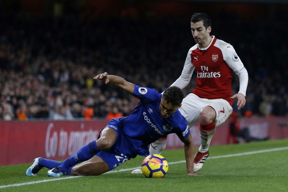 Mkhitaryan believes that Arsenal can still finish in the top four. AFP