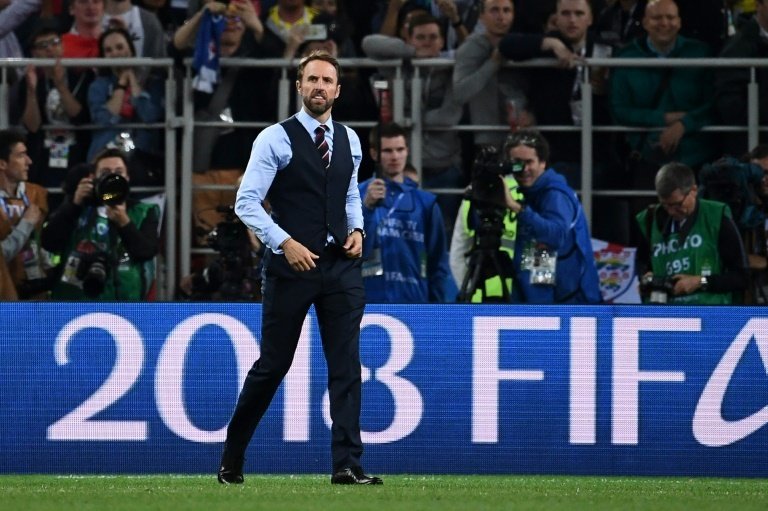 Southgate is looking to write his name into the England history books. AFP