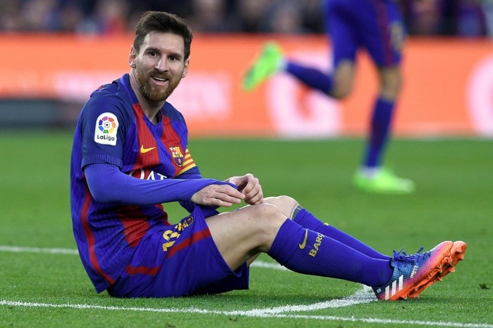 Leo Messi fue el objetivo de este espontáneo. AFP/Archivo