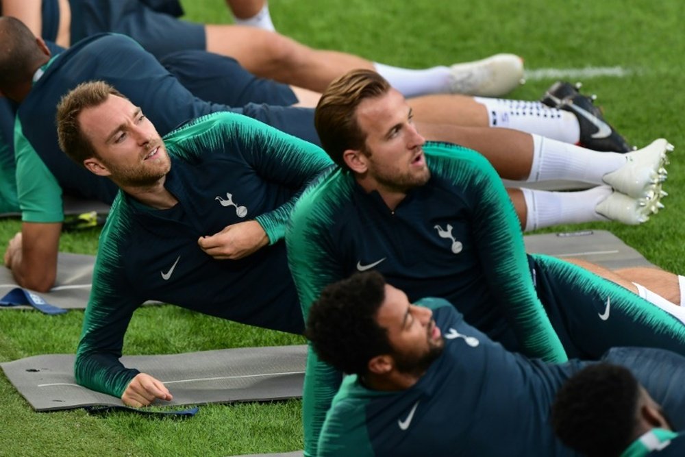 Harry Kane insists he is not tired. AFP