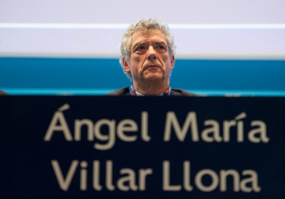 UEFA vice-president Angel Maria Villar Llona, pictured on March 24, 2015, played 22 times for Spain and has been head of the countrys football federation since 1988