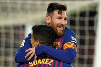 Messi y Suárez pasaron las vacaciones juntos. AFP