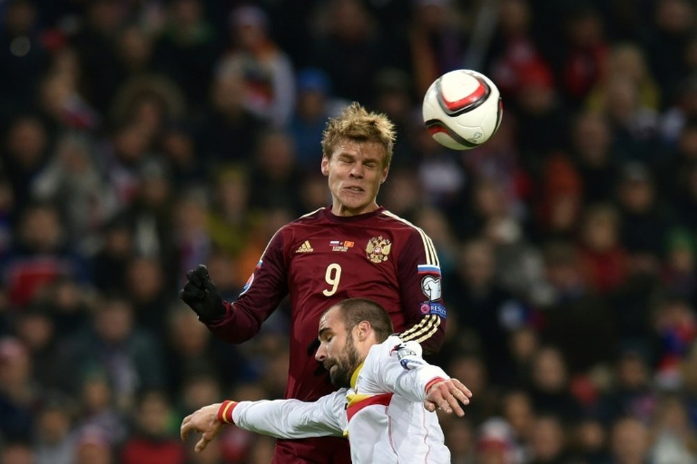 Kokorin to lead Russia for Argentina, Spain tests. AFP