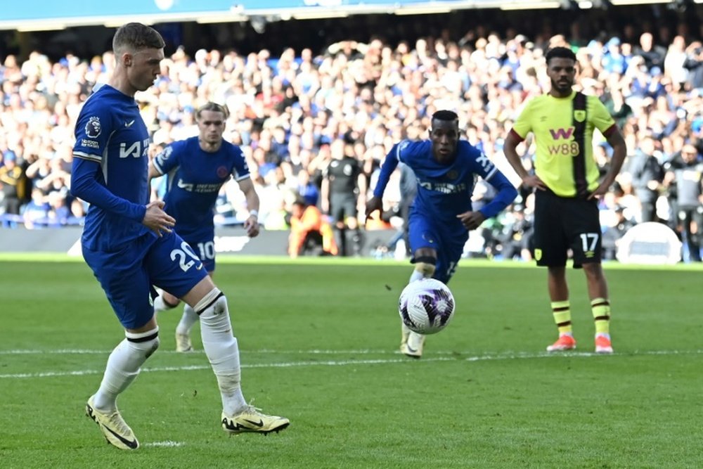 El Chelsea no pasó del empate frente al Burnley. AFP