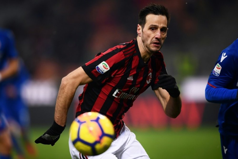 Éste es el Kalinic al que ha fichado el Atleti, pero fue otro el que se llevó las críticas. AFP