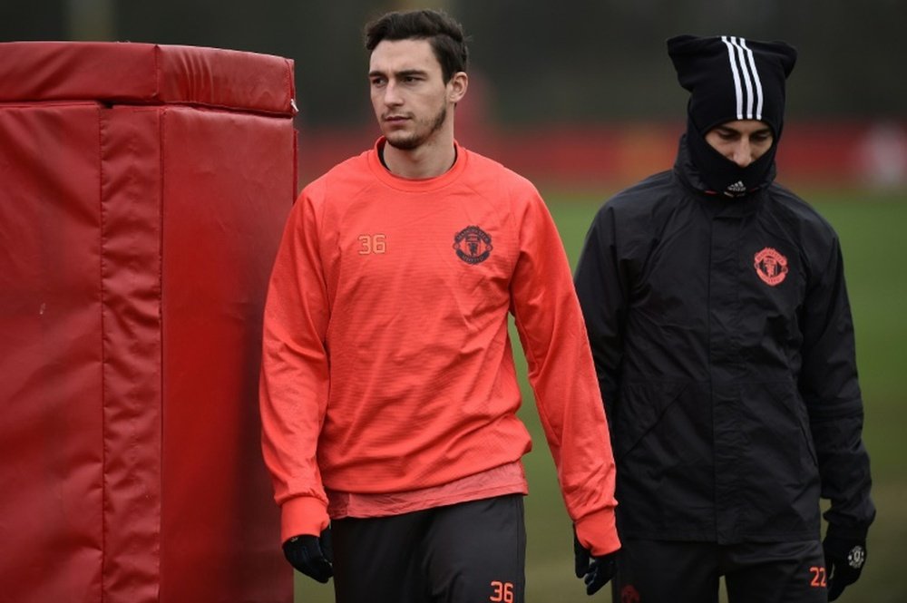 Matteo Darmian says he is happy to stay at Manchester United. AFP