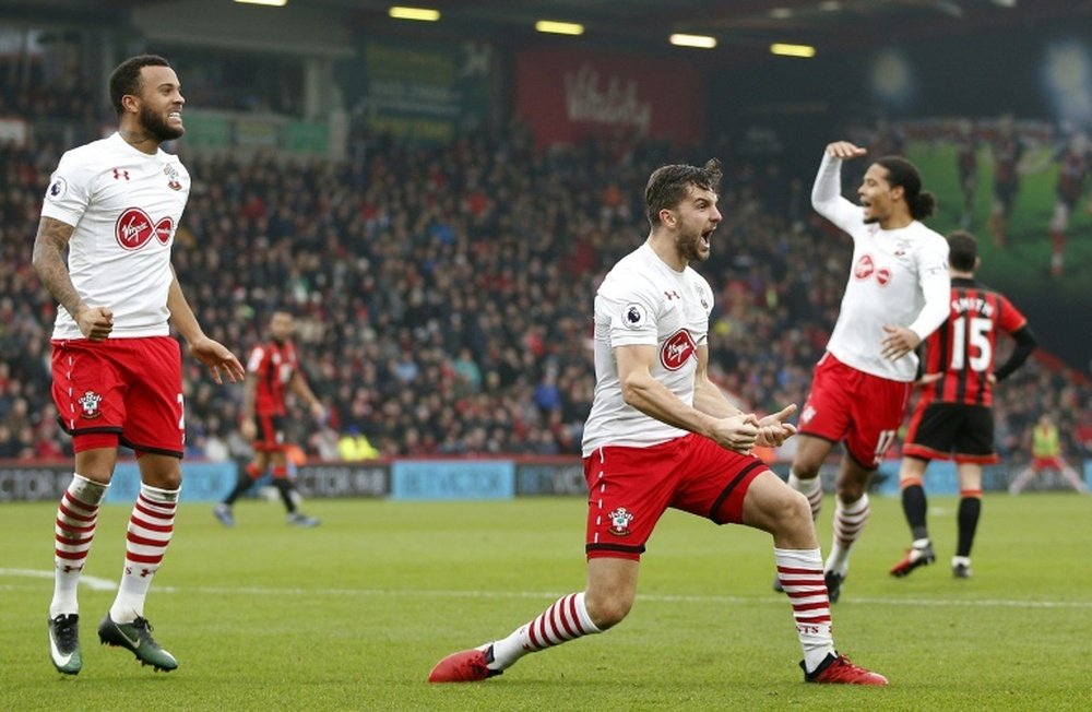 Jay Rodriguez looks set to leave St Mary's this summer. AFP