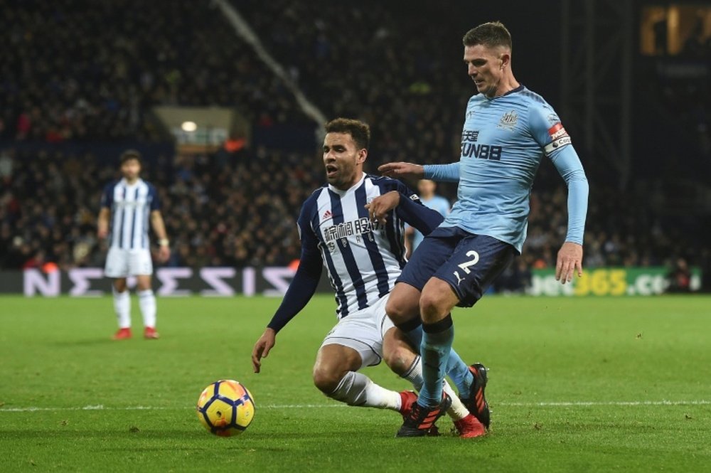 Clark in action for Newcastle United. AFP