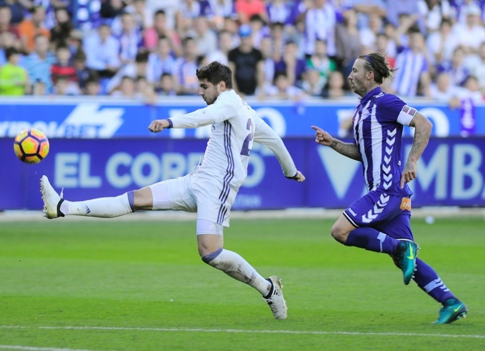 El Real Madrid juega ante el Alavés el domingo a las 16.15. AFP
