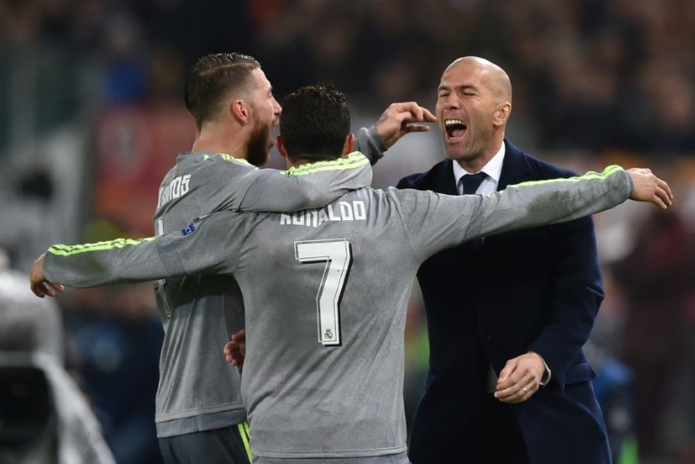 Zidane says Ronaldo and Ramos would never betray him. AFP