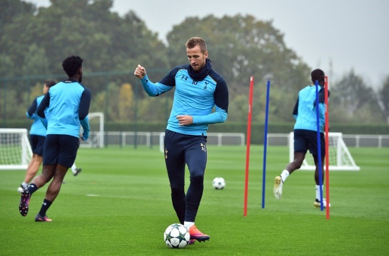 Harry Kane is back in full training and could be fit to play Arsenal. AFP