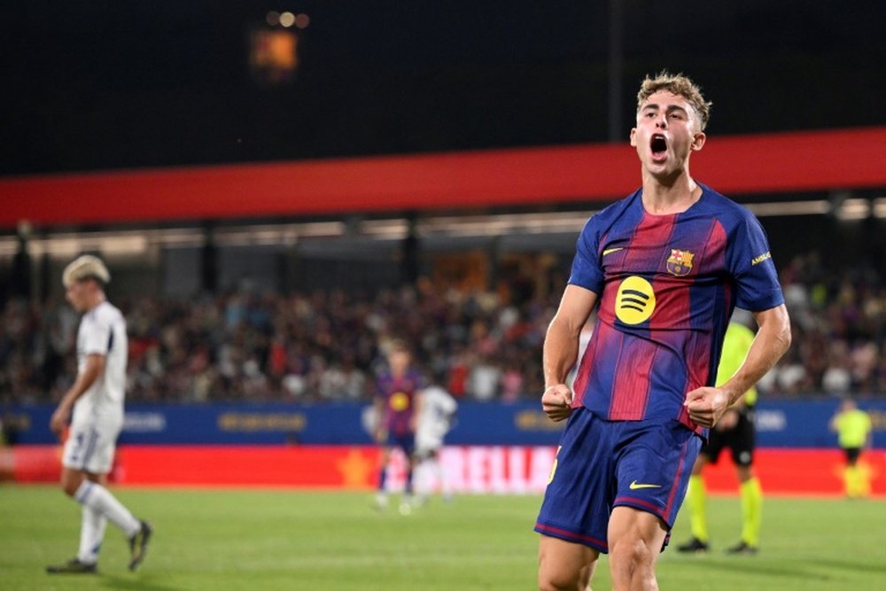 Fermin Lopez will continue at Barcelona. AFP