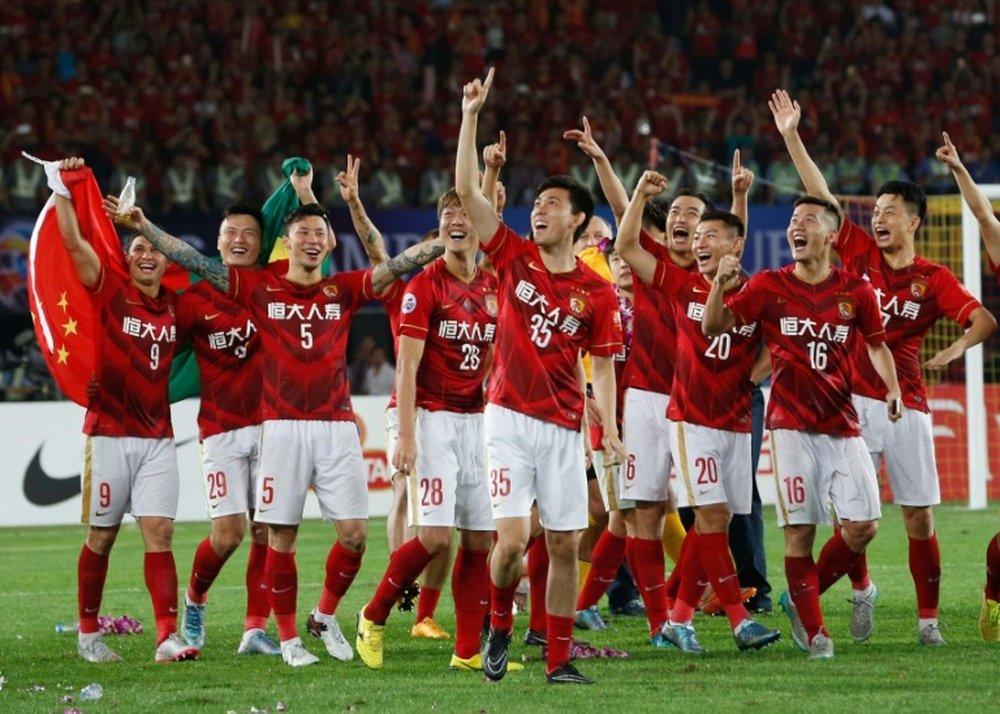 El vigente campeón de la Liga China es uno de los clubes de la lista. AFP