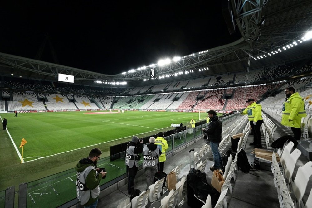 La iniciativa de la Juventus contra el coronavirus. AFP