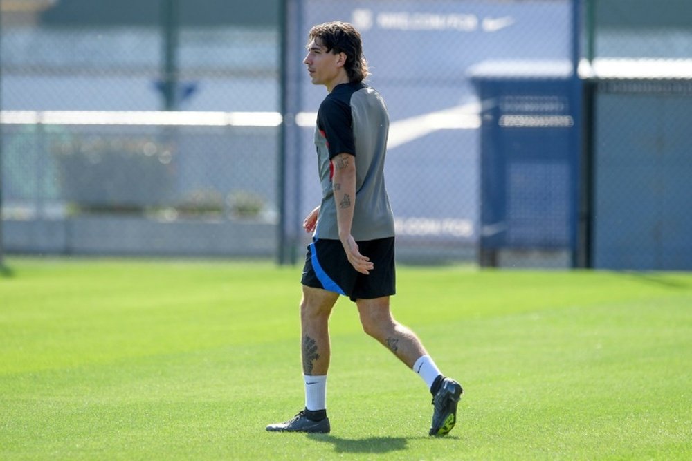 Hector Bellerin de retour à l'entrainement. afp