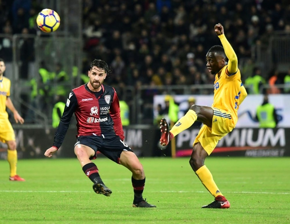 Cagliari have apologised for the abuse directed at Matuidi on Saturday. AFP