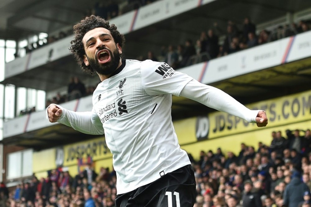 Salah has launched his meteoric rise this season with Liverpool. AFP