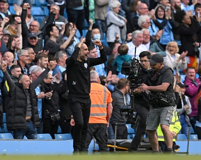 Pep is looking forward to seeing Haaland in action alongside Julian Alvarez. AFP