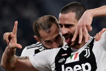 La lettera di Bonucci a Chiellini. AFP