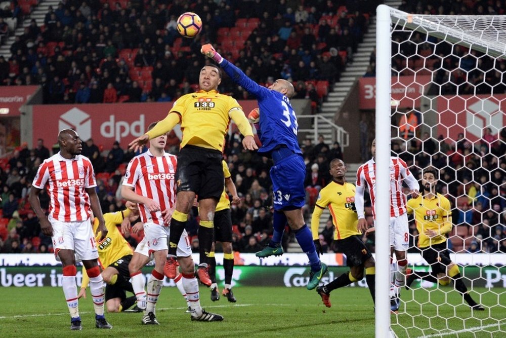 El jugador Dionatan ha abandonado el Stoke City. AFP