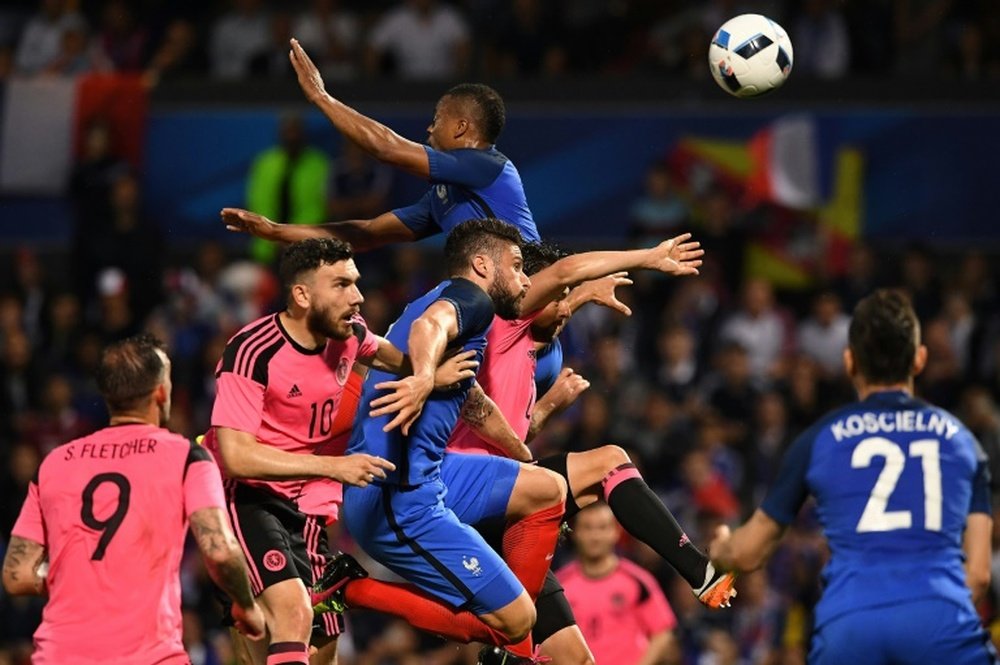 France brushed aside Scotland 3-0 in Metz on June 4, 2016 in their final friendly ahead of the Euro 2016 tournament
