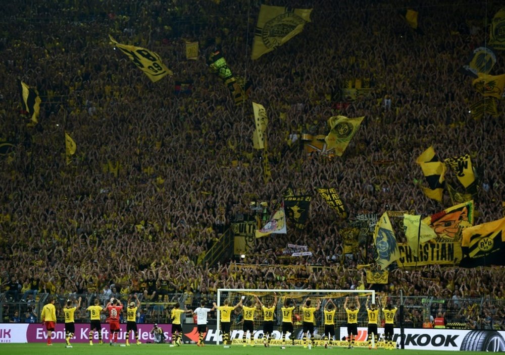 Borussia Dortmund drew a 64,200 crowd to watch their 7-2 rout of Norways Odds BK